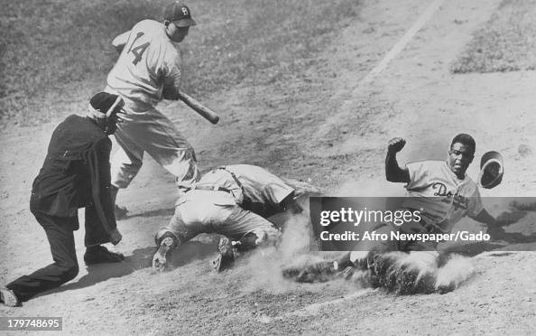 Jackie Robinson Sliding Home Jackie Robinson Sliding Home