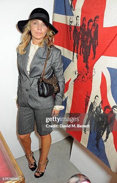 Jeanne Marine attends the launch of 'Black Market Clash', an exhibition of personal memorabilia and items curated by original members of The Clash,...