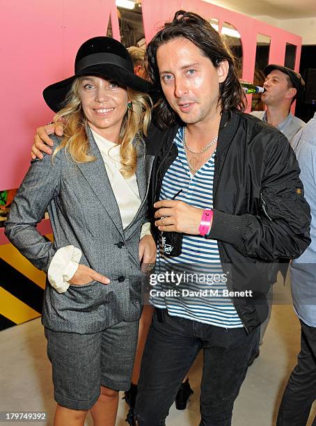 Jeanne Marine and Carl Barat attend the launch of 'Black Market Clash', an exhibition of personal memorabilia and items curated by original members...