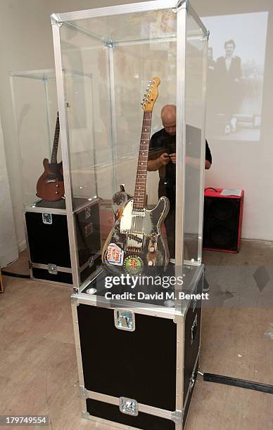 General view of the atmosphere at the launch of 'Black Market Clash', an exhibition of personal memorabilia and items curated by original members of...