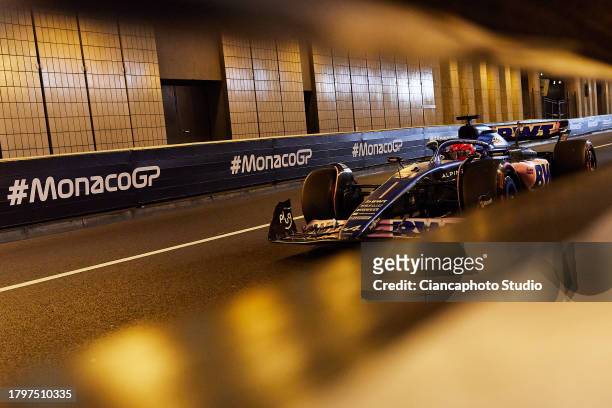 Esteban Ocon of France and BWT Alpine F1 Team drives on track during qualifying ahead of the F1 Grand Prix of Monaco at Circuit de Monaco on May 27,...