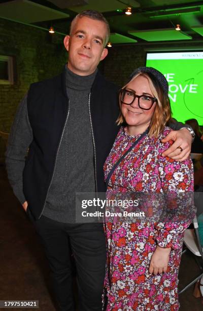 Russell Tovey and Susie Hall attend the opening of new exhibition 'WePresent + Russell Tovey: We Move In Circles' at Newspeak House on November 22,...