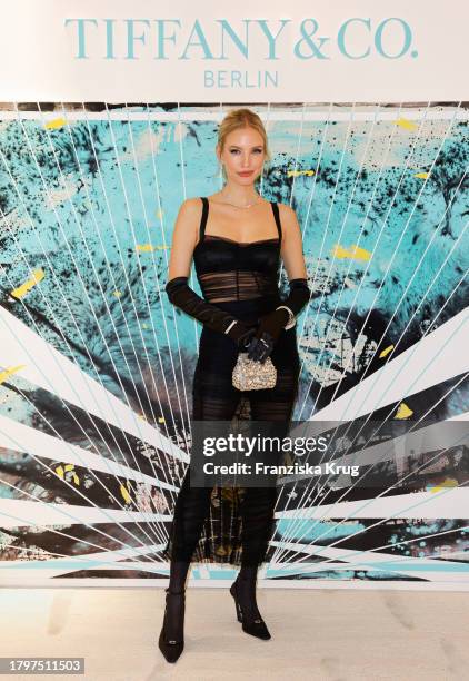 Leonie Hanne during the Tiffany & Co. Store Opening on November 22, 2023 in Berlin, Germany.