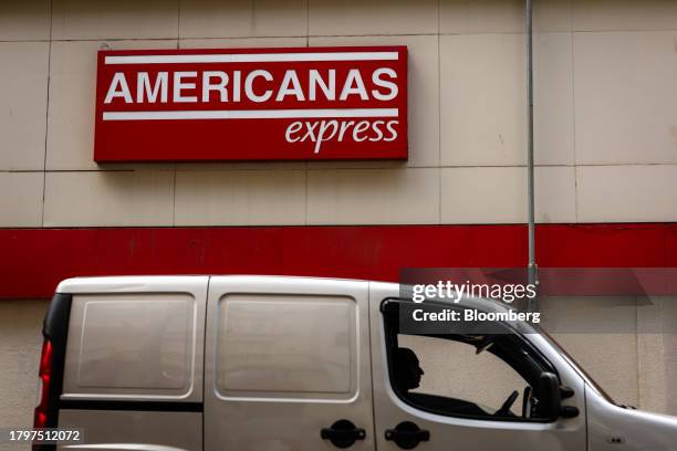 Vehicle drive past an Americanas store in Sao Paulo, Brazil, on Wednesday, Nov. 22, 2023. Americanas, one of Brazils largest brick-and-mortar...