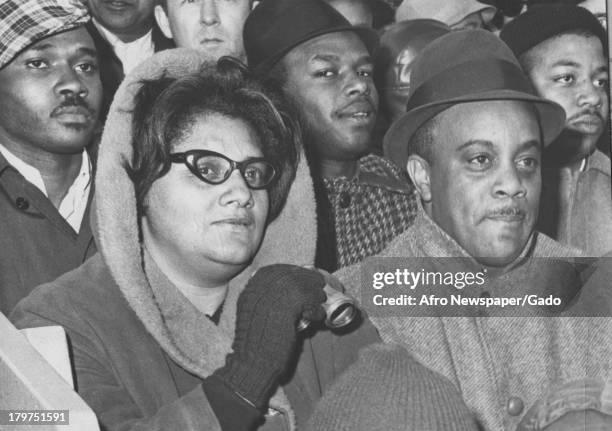 Fans look on as the Baltimore Colts lose to the Chicago Bears, Baltimore, Maryland, 1965.