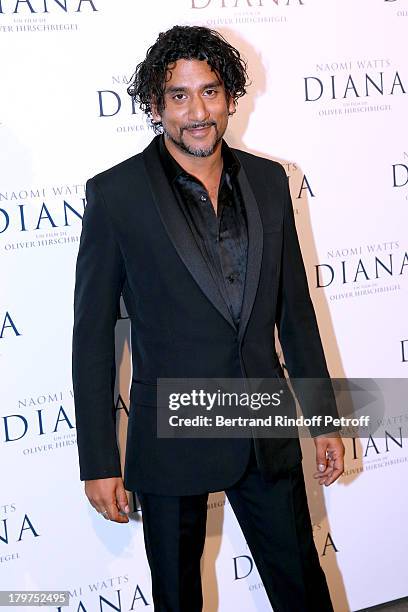 Actor Naveen Andrews attends 'Diana' Paris movie premiere at Cinema UGC Normandie on September 6, 2013 in Paris, France.