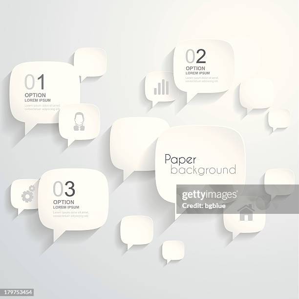 paper speech bubbles background - thought bubble 幅插畫檔、美工圖案、卡通及圖標