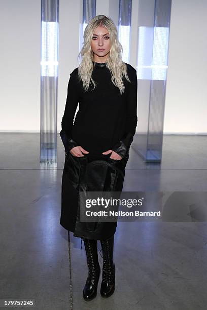 Taylor Momsen attends the Helmut Lang show during Spring 2014 Mercedes-Benz Fashion Week on September 6, 2013 in New York City.