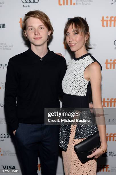 Actor Jack Kilmer and director Gia Coppola arrive at the "Palo Alto" premiere during the 2013 Toronto International Film Festival at Scotiabank...