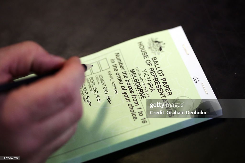 Australians Head To The Polls To Vote In Federal Election
