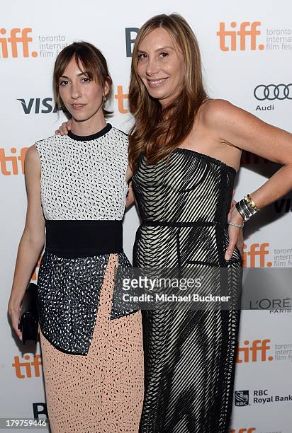Director Gia Coppola and Jacqui Getty arrive at the "Palo Alto" premiere during the 2013 Toronto International Film Festival at Scotiabank Theatre on...