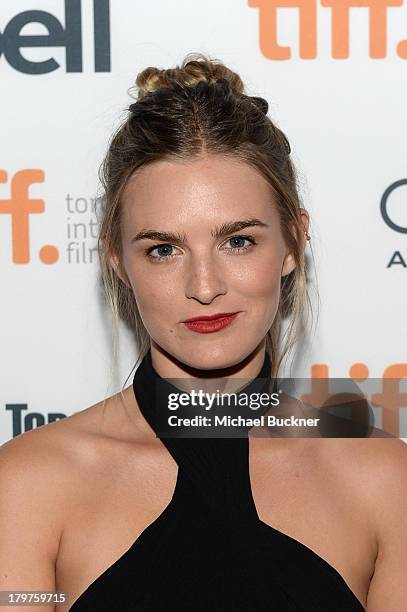 Actress Nathalie Love arrives at the "Palo Alto" premiere during the 2013 Toronto International Film Festival at Scotiabank Theatre on September 6,...