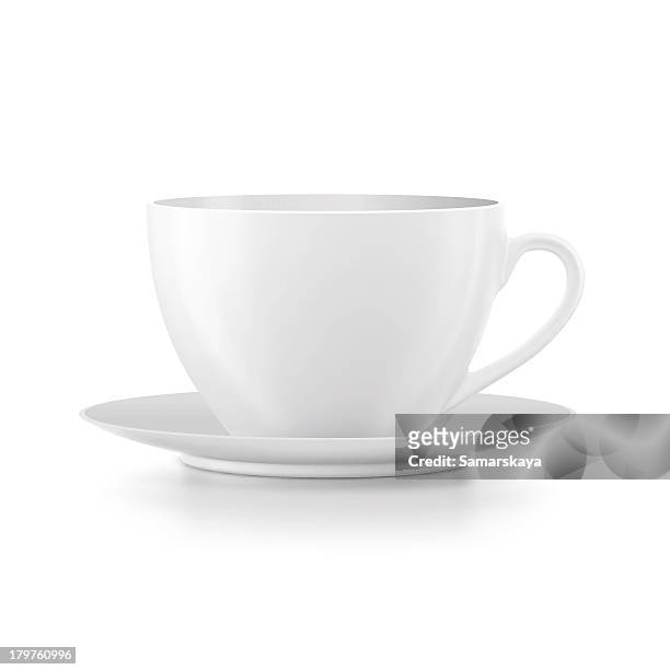 cup - saucer stock illustrations