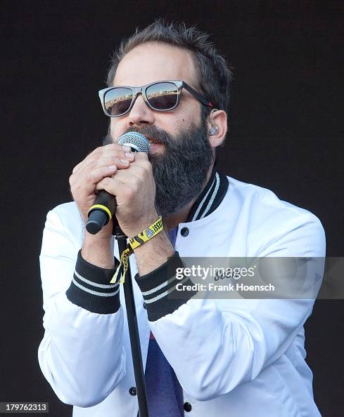 Sebu Singer Singer Sebu Simonian of Capital Cities performs live during Berlin ...