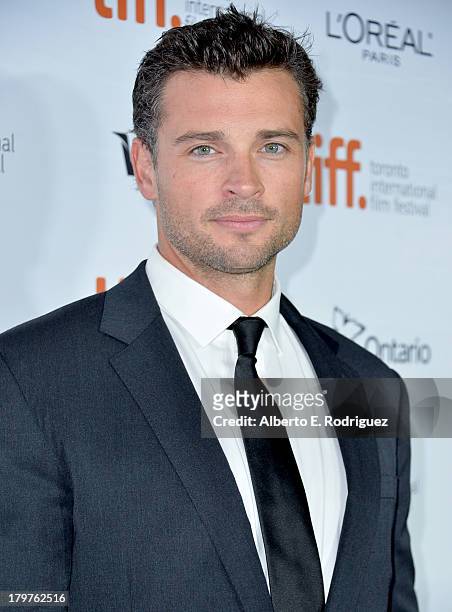 Actor Tom Welling arrives at the "Parkland" premiere during the 2013 Toronto International Film Festival at Roy Thomson Hall on September 6, 2013 in...