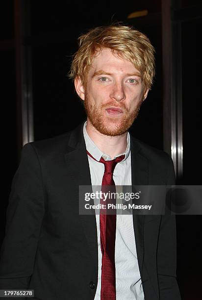 Domhnall Gleeson attends the Late Late Show at RTE Studios on September 6, 2013 in Dublin, Ireland.