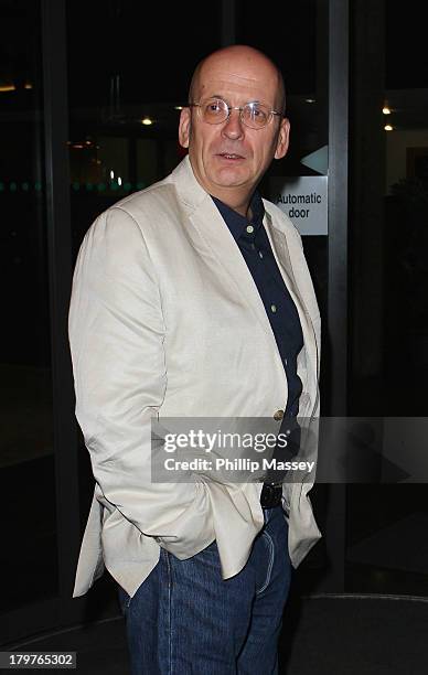 Roddy Doyle attends the Late Late Show at RTE Studios on September 6, 2013 in Dublin, Ireland.
