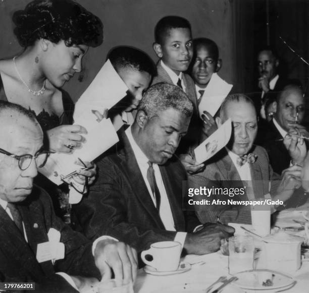 Jackie Robinson & Delegates To 23rd Annual NAACP Convention, Washington DC, late May 1932.