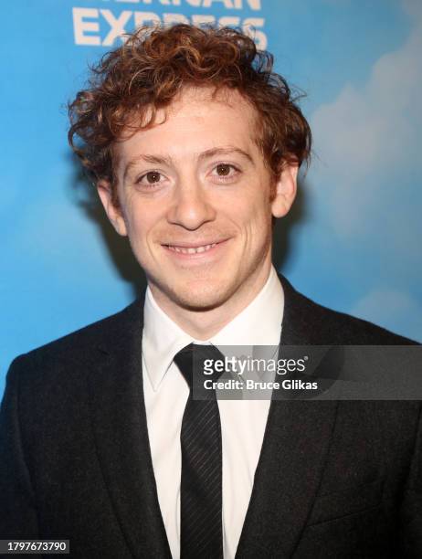 Ethan Slater poses at the opening night of "Spamalot" on Broadway at The St. James Theatre on November 16, 2023 in New York City.