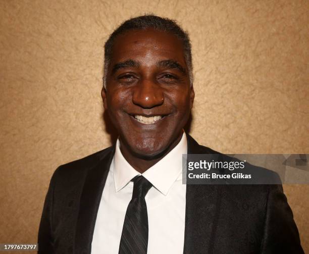 Norm Lewis poses at the opening night of "Spamalot" on Broadway at The St. James Theatre on November 16, 2023 in New York City.