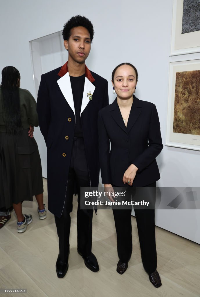 Tyler Mitchell and Grace Wales Bonner attend the opening reception