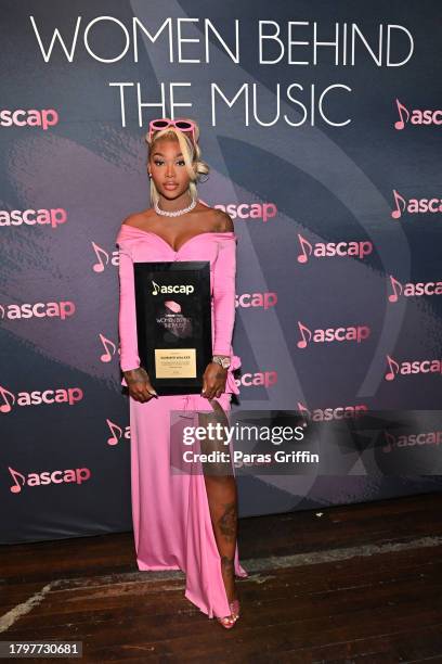 Singer-songwriter, Summer Walker is honored at the 15th Annual ASCAP Women Behind The Music at Atrium on November 16, 2023 in Atlanta, Georgia.