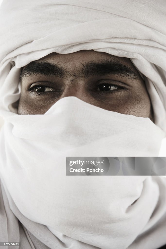 Nomad in the libyan desert