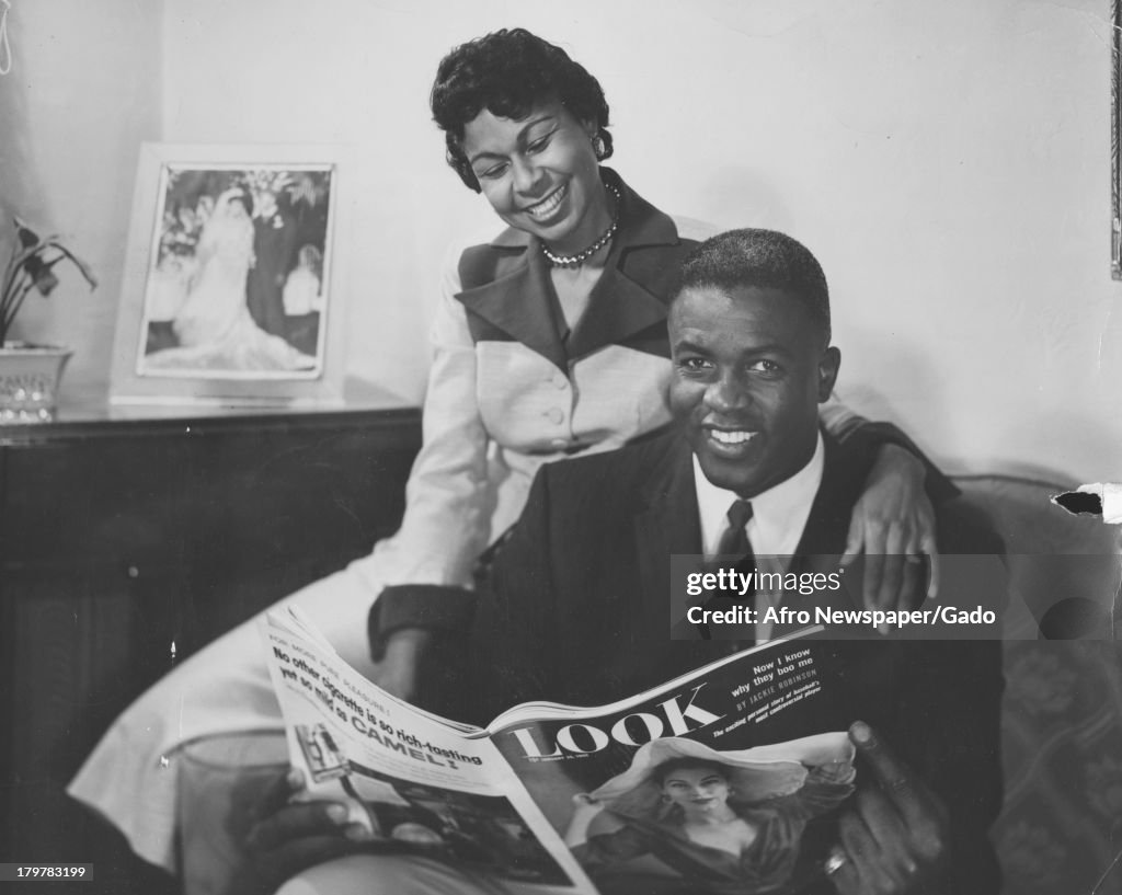 Jackie Robinson And Wife
