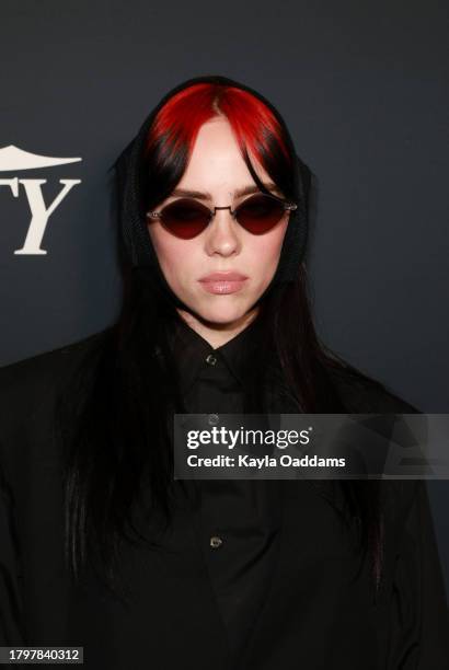 Billie Eilish attends the 2023 Variety Power Of Women at Mother Wolf on November 16, 2023 in Los Angeles, California.