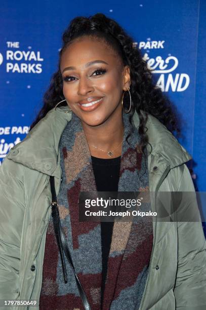 Alexandra Burke attends the Hyde Park Winter Wonderland Charity Preview Night at Hyde Park on November 16, 2023 in London, England.