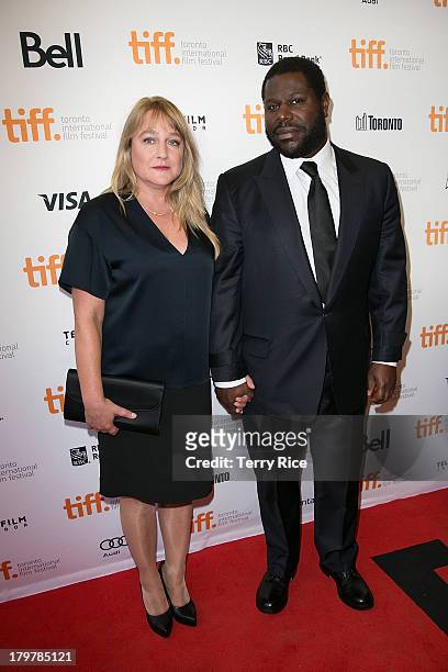 Director Steve McQueen and guest arrive at the '12 Years A Slave' Premiere during the 2013 Toronto International Film Festival Princess of Wales...