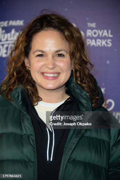 Giovanna Fletcher attends the Hyde Park Winter Wonderland Charity Preview Night at Hyde Park on November 16, 2023 in London, England.
