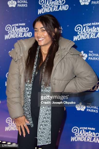 Chanita Stephenson attends the Hyde Park Winter Wonderland Charity Preview Night at Hyde Park on November 16, 2023 in London, England.