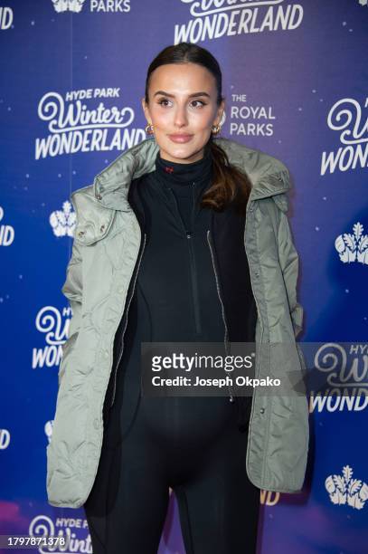 Lucy Watson attends the Hyde Park Winter Wonderland Charity Preview Night at Hyde Park on November 16, 2023 in London, England.