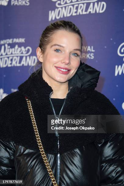 Helen Flanagan attends the Hyde Park Winter Wonderland Charity Preview Night at Hyde Park on November 16, 2023 in London, England.