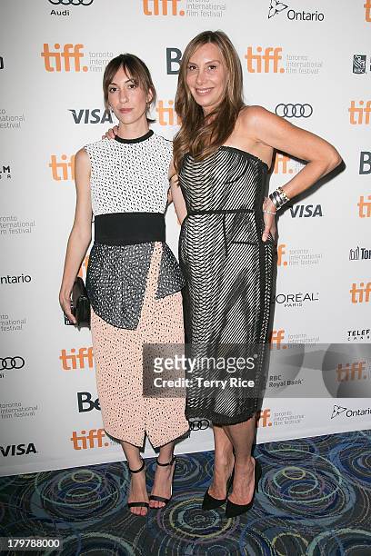 Director Gia Coppola and Jacqui Getty arrive at the 'Palo Alto' premiere during the 2013 Toronto International Film Festival at Scotiabank Theatre on...