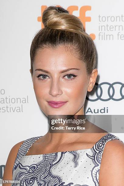 Actress Zoe Levin arrives at the 'Palo Alto' premiere during the 2013 Toronto International Film Festival at Scotiabank Theatre on September 6, 2013...