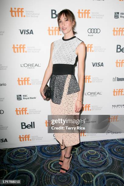 Director Gia Coppola arrives at the 'Palo Alto' premiere during the 2013 Toronto International Film Festival at Scotiabank Theatre on September 6,...
