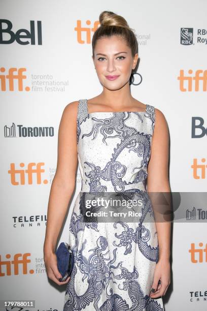 Actress Zoe Levin arrives at the 'Palo Alto' premiere during the 2013 Toronto International Film Festival at Scotiabank Theatre on September 6, 2013...