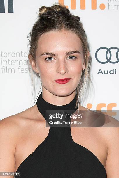 Actress Nathalie Love arrives at the 'Palo Alto' premiere during the 2013 Toronto International Film Festival at Scotiabank Theatre on September 6,...