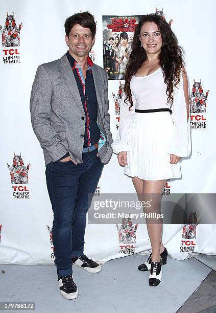 Actors Tim Doiron and April Mullen arrive at "Dead Before Dawn 3D" premiere at Mann Chinese 6 on September 6, 2013 in Los Angeles, California.