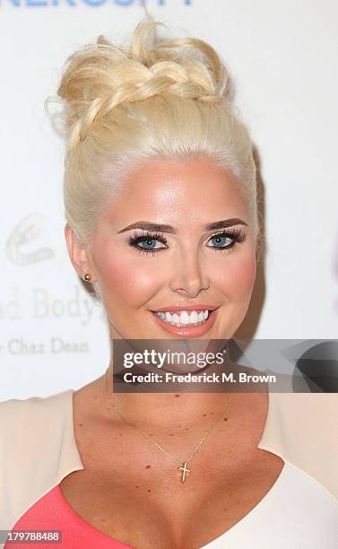 Playboy Playmate Karissa Shannon attends Generosity Water's 5th Annual Night of Generosity Benefit at the Beverly Hills Hotel on September 6, 2013 in...