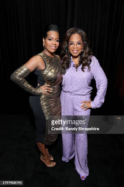 Honoree Fantasia Barrino and Oprah Winfrey attend Variety Power of Women Los Angeles presented by Lifetime at Mother Wolf on November 16, 2023 in Los...