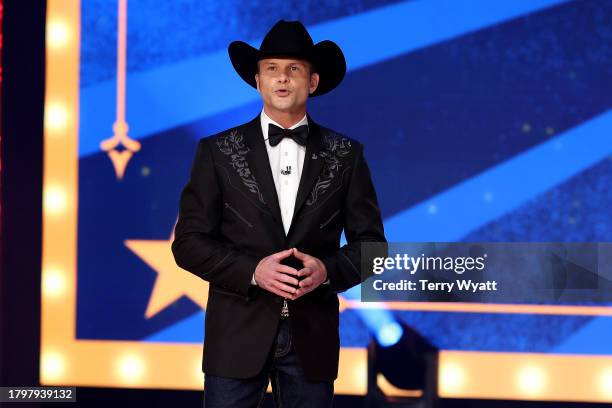 Pete Hegseth speaks onstage during the 2023 FOX Nation Patriot Awards at The Grand Ole Opry on November 16, 2023 in Nashville, Tennessee.