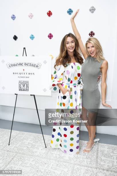 Charlotte McKinney and Courtney Sixx host the Best Buddies Fundraiser at Chrome Hearts on November 16, 2023 in Miami, Florida.