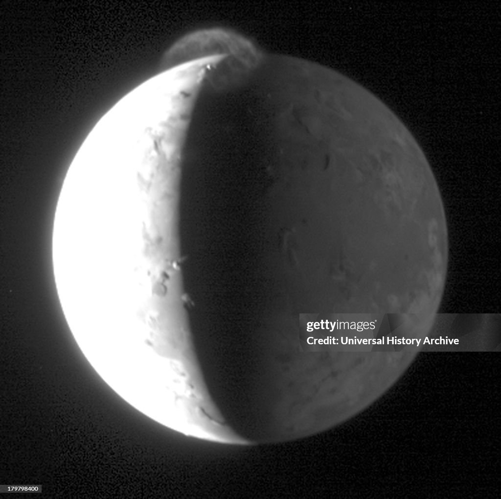 New Horizons took this image of Jupiter's volcanic moon Io with its Long Range Reconnaissance Imager (LORRI)