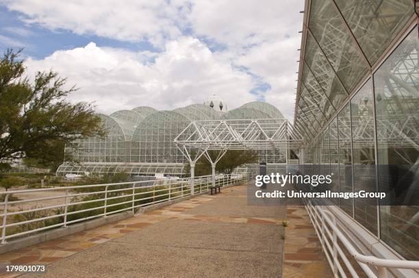 North America, Arizona, Oracle Biosphere 2, Habitat and West Side of Rainforest.