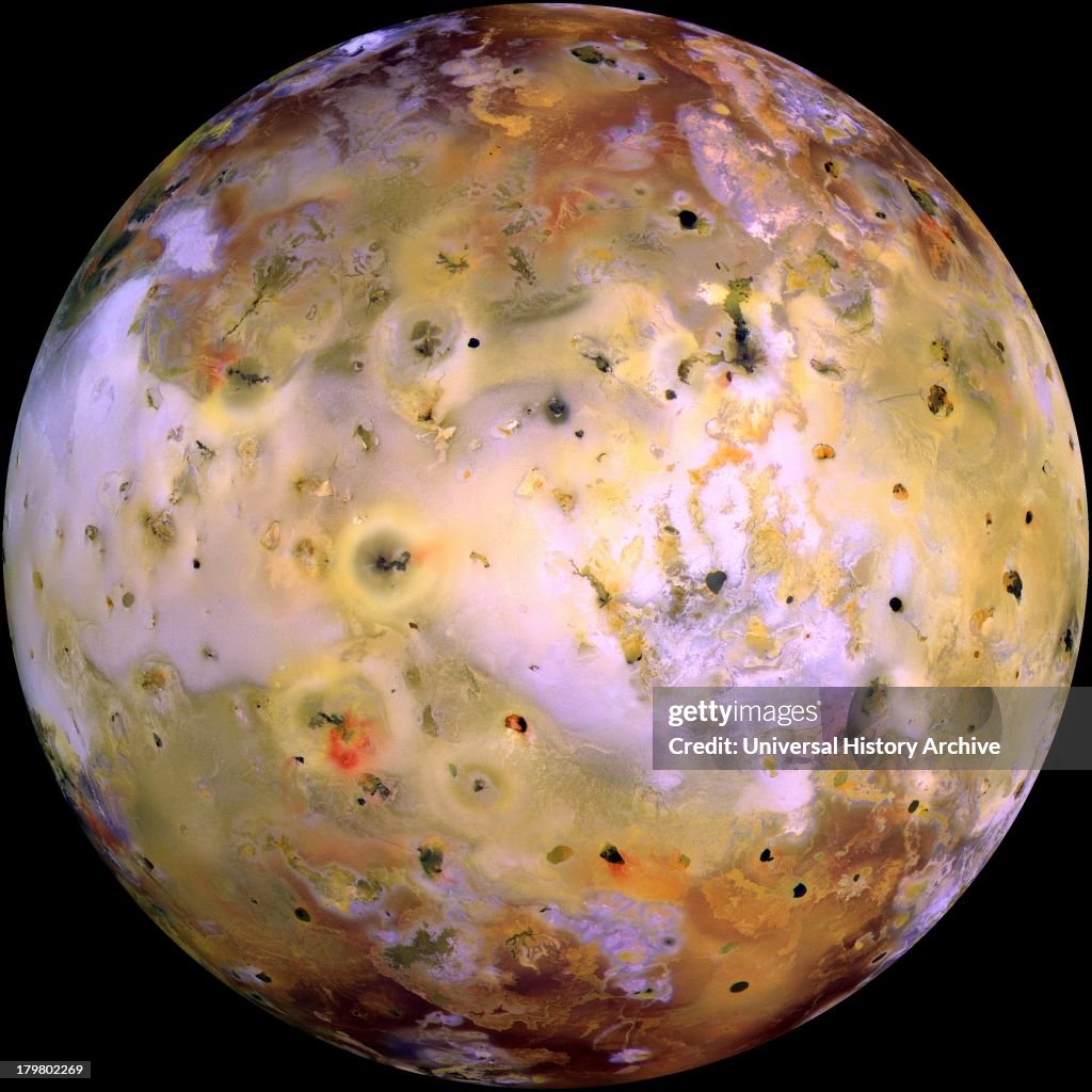 NASA's Galileo spacecraft acquired its highest resolution images of Jupiter's moon Io on 3 July 1999 during its closest pass to Io.