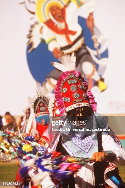 Pueblo Indians perform Matachina Dance, Indian Pueblo Cultural Center, Albuquerque, New Mexico.