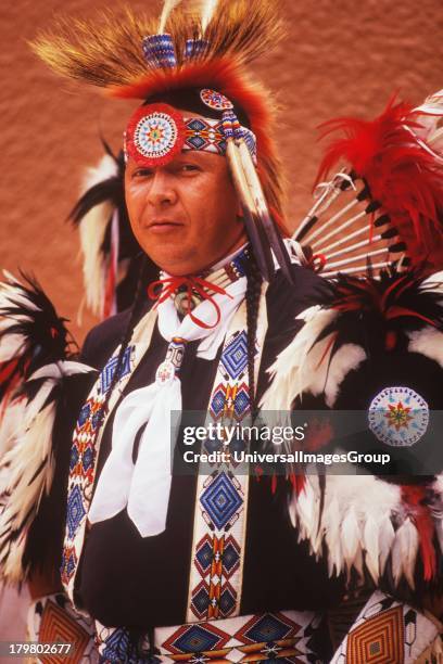 Kiowa/Comanche Dancer, Plains Indian Tribe, Gallup Inter-Tribal Indian Ceremonial, Gallup, New Mexico.